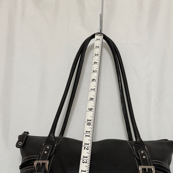 Tignanello Black Leather Shoulder Bag - Picture 6 of 11